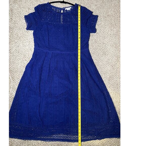 Boden Royal Blue Lace Dress - Women's Size 16 - Cotton - Picture 13 of 16
